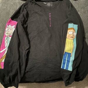 Primitive Rick and Morty Black Long Sleeve